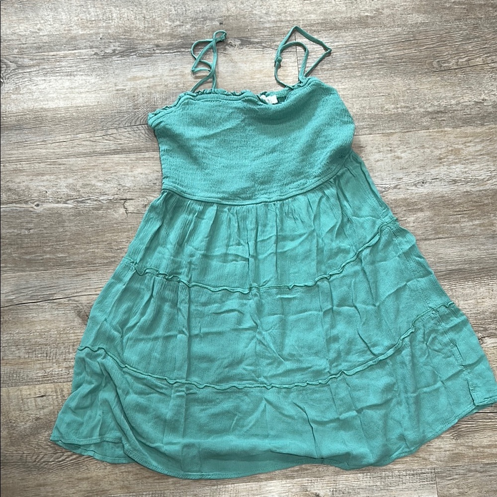 Teal Casual Dress with Soft Fabric and Relaxed Fit